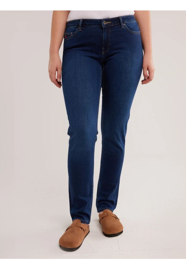 Big-Star - Jeansy damskie niebieskie Katrina 359. Kolor: niebieski