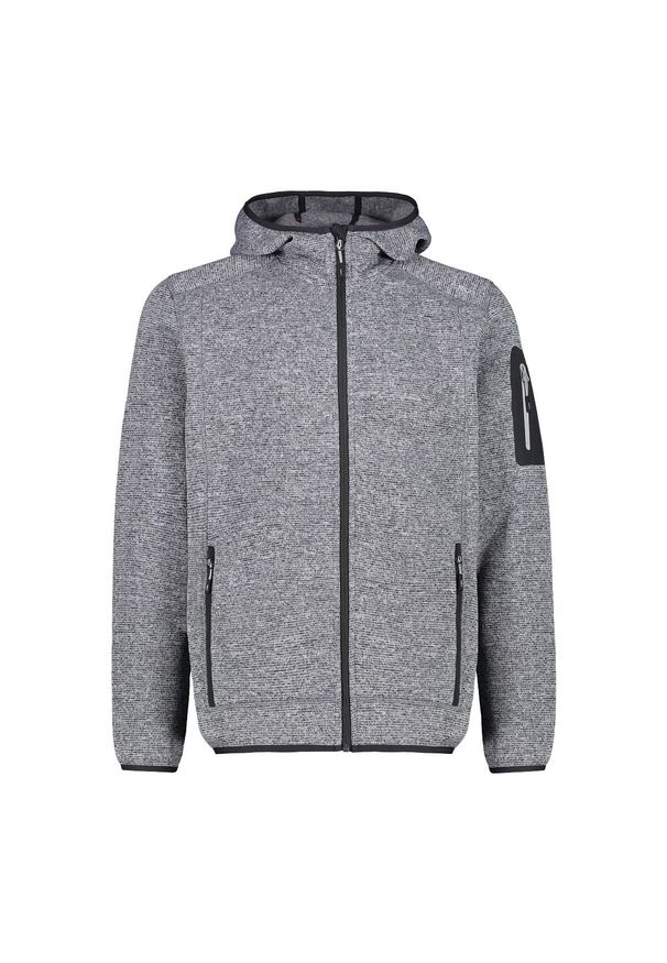 Polar z kapturem CMP. Typ kołnierza: kaptur. Kolor: szary, czarny, wielokolorowy. Materiał: polar. Sport: turystyka piesza