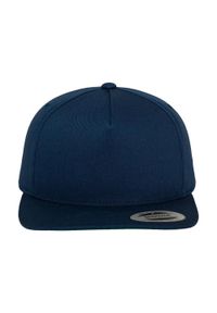 CLASSIC - 5 Panel Snapback Cap. Kolor: niebieski