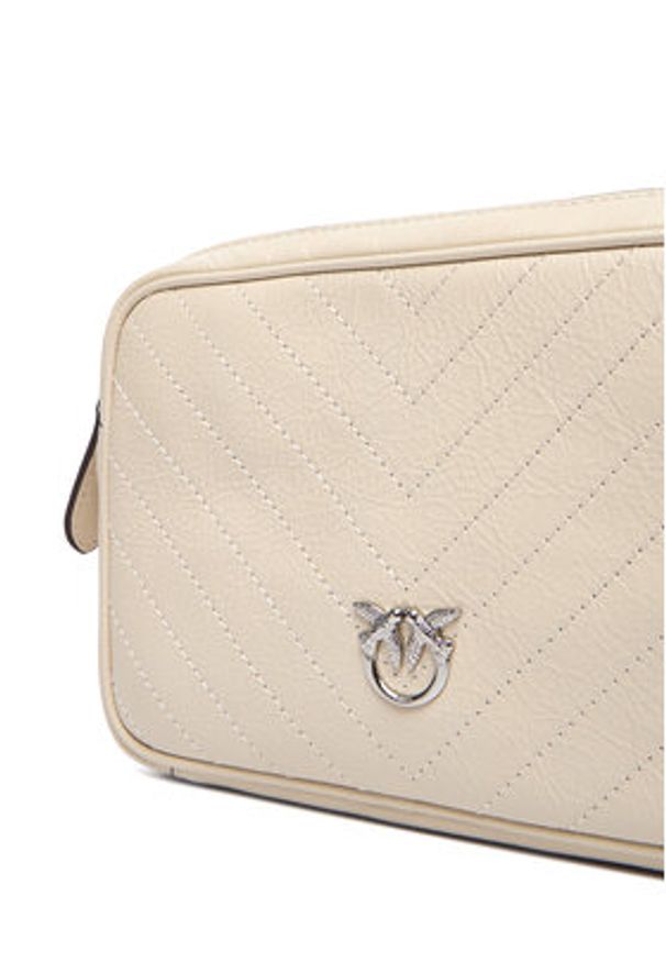 Pinko - PINKO Torebka Carrie Camera Bag Classic Al 25-26 PLTT 104336 A2JC Écru. Kolor: kremowy. Materiał: skórzane
