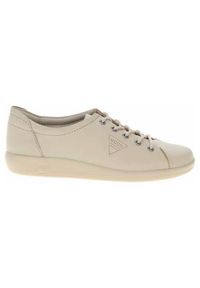 ecco - Buty do chodzenia damskie Ecco 20650302378. Zapięcie: sznurówki. Kolor: beżowy. Materiał: guma, skóra, tkanina. Szerokość cholewki: normalna. Sport: turystyka piesza