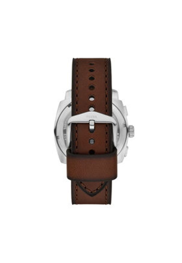 Fossil Zegarek Machine Chronograph FS6100 Brązowy. Kolor: brązowy
