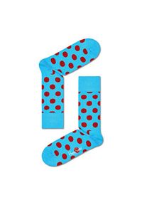 Happy-Socks - Happy Socks Skarpety wysokie unisex BDO01-6200 Niebieski. Kolor: niebieski. Materiał: bawełna, materiał