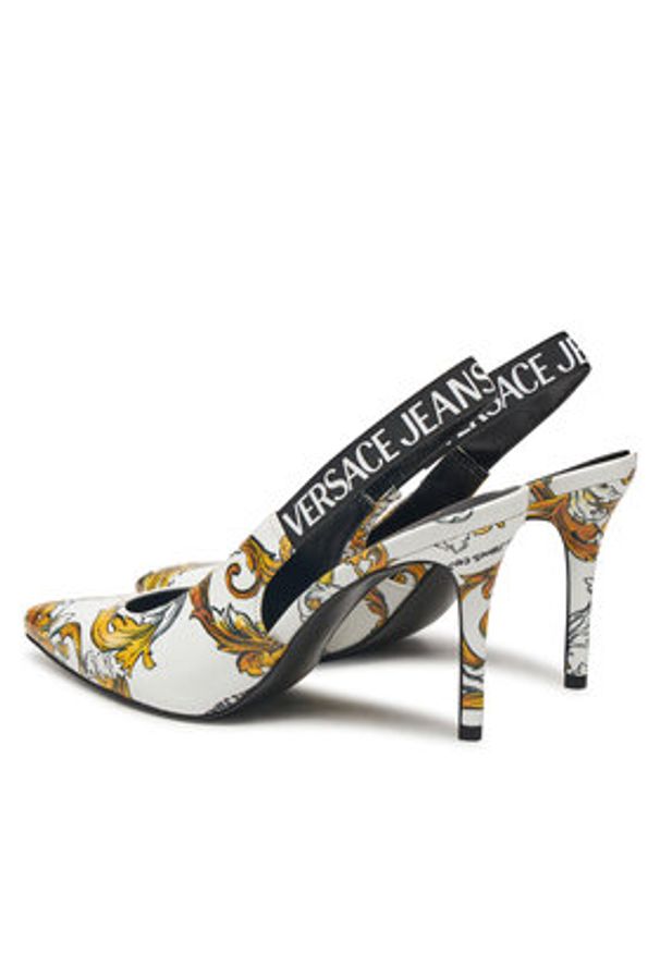 Versace Jeans Couture Sandały 78VA3S52 Biały. Kolor: biały. Materiał: skóra