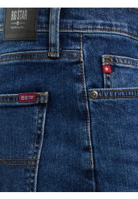 Big-Star - Jeansy męskie z prostą nogawką granatowe Trent 481. Stan: podwyższony. Kolor: niebieski. Styl: klasyczny #5