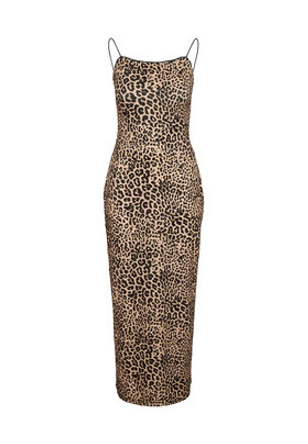 Noisy may - Noisy May Sukienka letnia Avery 27034320 Brązowy Slim Fit. Kolor: brązowy. Materiał: syntetyk. Sezon: lato