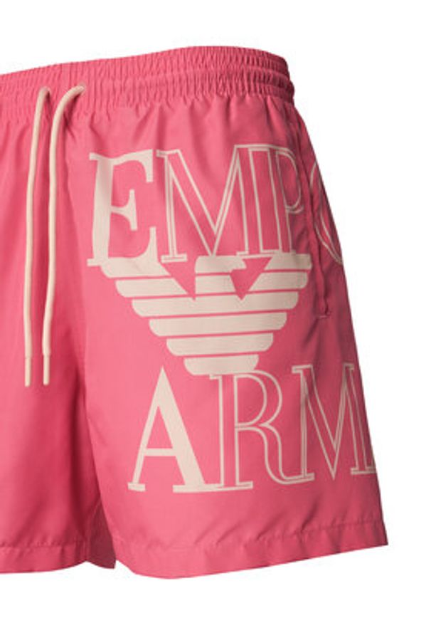 Emporio Armani Szorty kąpielowe EM000583 AF20434 UA303 Różowy Regular Fit. Kolor: różowy. Materiał: syntetyk