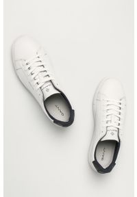 GANT - Gant - Buty skórzane Mc Julien. Nosek buta: okrągły. Zapięcie: sznurówki. Kolor: biały. Materiał: skóra. Szerokość cholewki: normalna #2
