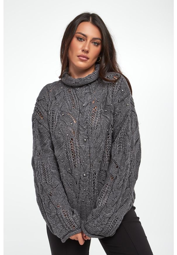 Liu Jo - Golf damski z wełną LIU JO. Typ kołnierza: golf. Materiał: wełna