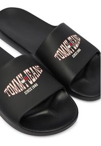 Tommy Jeans Klapki Wavy Flag Logo EM0EM01700 Czarny. Kolor: czarny. Materiał: syntetyk #3