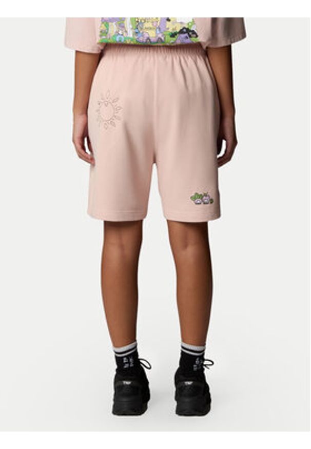 The North Face Szorty sportowe Unisex Mountain Cleanup NF0A8C2X Różowy Relaxed Fit. Kolor: różowy. Materiał: bawełna