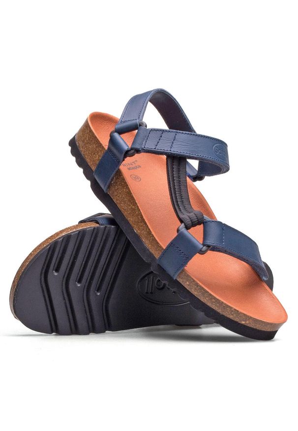 Scholl - Sandały damskie SCHOLL HEAVEN AD na rzepy. Zapięcie: rzepy. Kolor: niebieski