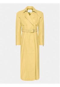 GESTUZ - Gestuz Trencz Elly 10908974 Żółty Regular Fit. Kolor: żółty. Materiał: skóra #2