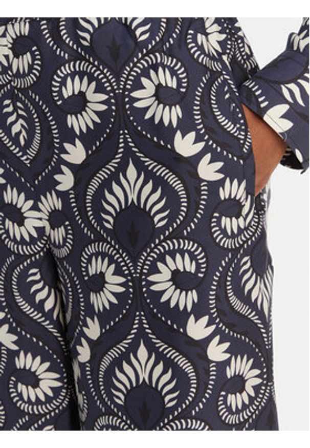 Weekend Max Mara Spodnie materiałowe Ottico 2615131011 Granatowy Wide Leg. Kolor: niebieski. Materiał: jedwab