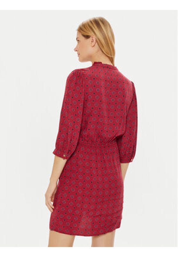 Pepe Jeans Sukienka codzienna Picci PL953611 Czerwony Regular Fit. Okazja: na co dzień. Kolor: czerwony. Materiał: wiskoza. Typ sukienki: proste. Styl: casual