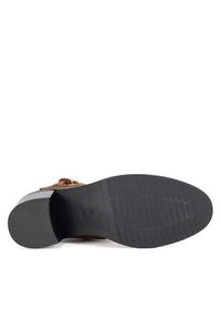 Clara Barson Botki LS5276-02A Brązowy. Kolor: brązowy. Materiał: materiał