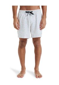 Quiksilver - Szorty kąpielowe dla Mężczyzn SURFSILK STRAIGHT 16" Biały. Kolor: biały. Materiał: elastan, poliester, materiał. Styl: sportowy