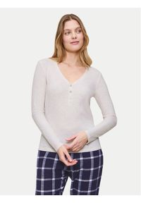 Triumph Koszulka piżamowa Mix&Match 10225031 Écru Regular Fit. Materiał: syntetyk