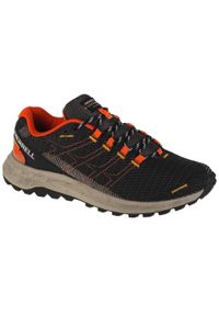 Buty do biegania męskie, Merrell Fly Strike. Kolor: szary, czarny, wielokolorowy. Sport: bieganie, turystyka piesza