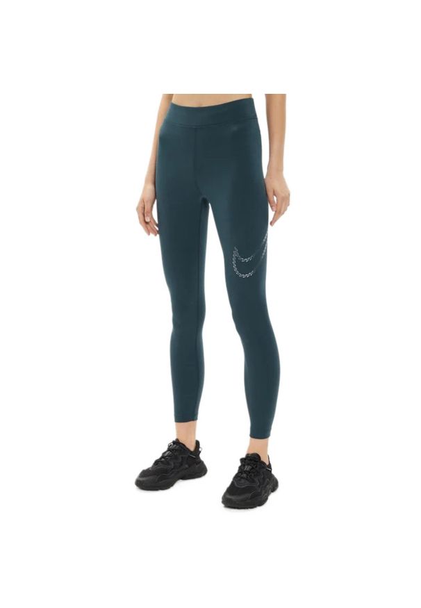 odzież Damskie Nike. Kolor: zielony