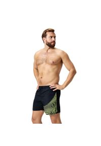 Spodenki szorty męskie kąpielowe Speedo Medley Logo. Kolor: czarny, wielokolorowy, zielony #1