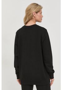 MICHAEL Michael Kors bluzka bawełniana damska kolor czarny z aplikacją. Kolor: czarny. Materiał: bawełna. Wzór: aplikacja