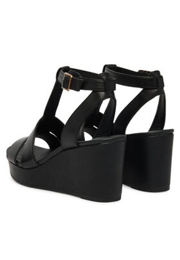 Clarks Sandały Sabina Hope 26186102 Czarny. Kolor: czarny. Materiał: skóra