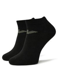 Emporio Armani Zestaw 3 par niskich skarpet męskich EM000550 AF12271 MC061 Czarny. Kolor: czarny. Materiał: bawełna, materiał