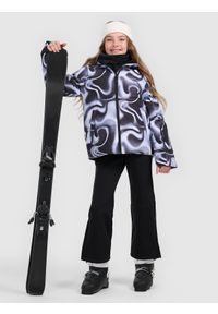 4f - 4F Kurtka narciarska membrana 5000 dziewczęca - multikolor 140 (9-10 lat). Kolor: wielokolorowy. Materiał: poliester, materiał. Sezon: lato #2