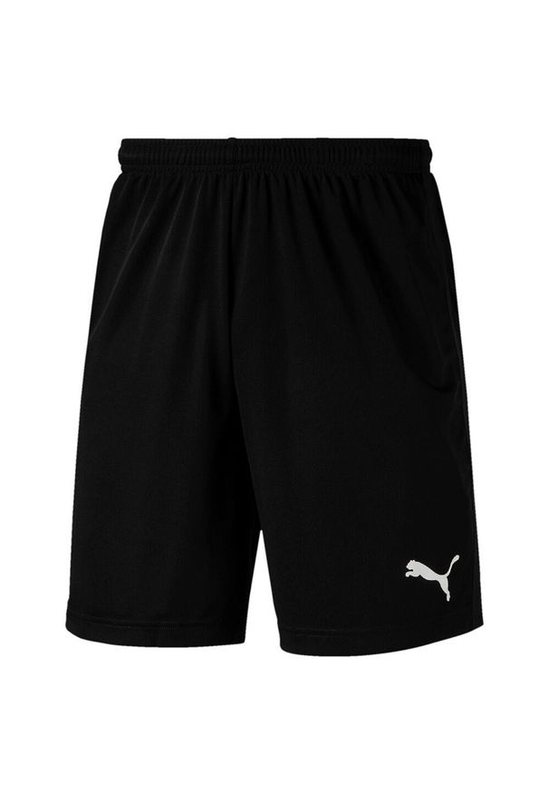 Spodnie treningowe męskie Puma Liga Training Shorts Core. Kolor: czarny, biały, wielokolorowy. Materiał: syntetyk, materiał. Sport: fitness, piłka nożna