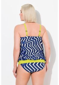 ULLA POPKEN - Damskie Tankini różowe miękkie miseczki elastyczny dół regulowane ramiączka. Kolekcja: plus size. Kolor: niebieski. Materiał: poliamid, materiał, elastan #2