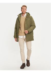 TOMMY HILFIGER - Tommy Hilfiger Kurtka puchowa Rockie MW0MW36595 Khaki Regular Fit. Kolor: brązowy. Materiał: syntetyk