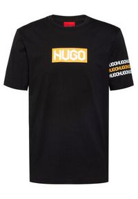 Hugo T-Shirt Dake 50448862 Czarny Regular Fit. Kolor: czarny. Materiał: bawełna #4