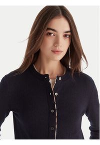 Barbour Kardigan Pendle LKN1076NY78 Granatowy Regular Fit. Kolor: niebieski. Materiał: bawełna #3