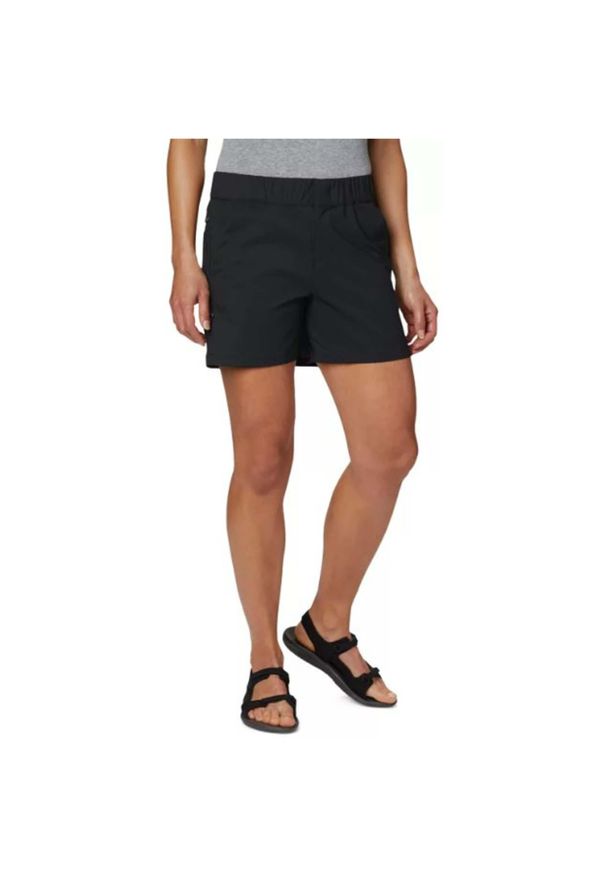 columbia - Spodenki turystyczne damskie Columbia Firwood Camp II. Kolor: czarny, wielokolorowy. Sport: turystyka piesza