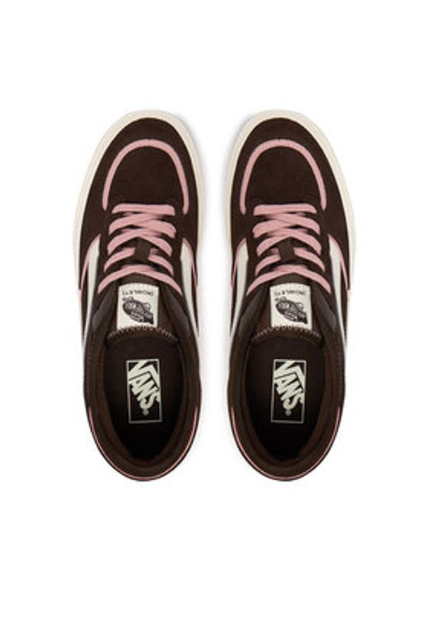 Vans Sneakersy Rowley Classic VN000SF43N11 Brązowy. Kolor: brązowy. Materiał: skóra, zamsz. Model: Vans Classic