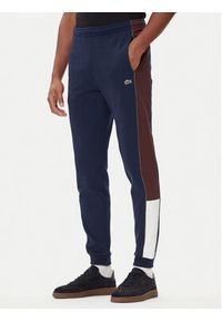 Lacoste Spodnie dresowe XH5923 Granatowy Regular Fit. Kolor: niebieski. Materiał: bawełna #3