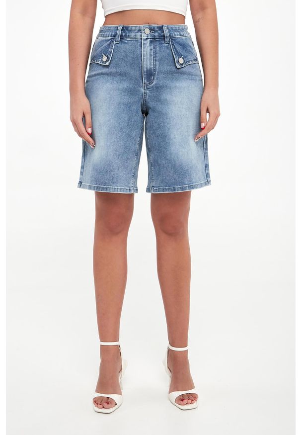 Joseph Ribkoff - Bermudy damskie jeansowe JOSEPH RIBKOFF. Materiał: jeans