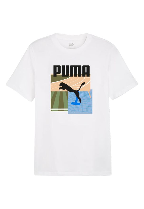 Puma - Męska Koszulka Sportowa Summer II. Kolor: biały