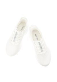Big-Star - Sneakersy damskie Big Star, cholewka z materiału tekstylnego o oddychającej strukturze elastyczne sznurowanie, białe, UU274056. Okazja: na spacer, na co dzień. Zapięcie: sznurówki. Kolor: biały. Materiał: materiał. Szerokość cholewki: normalna. Sport: turystyka piesza #6