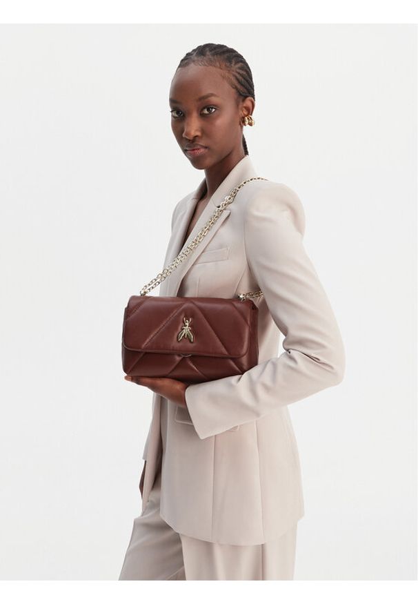 Patrizia Pepe Torebka CB0084/L006-B861 Brązowy. Kolor: brązowy. Materiał: skórzane