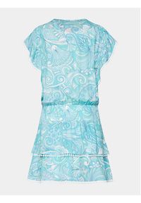 Melissa Odabash Sukienka letnia Keri CR Niebieski Regular Fit. Kolor: niebieski. Materiał: bawełna. Sezon: lato