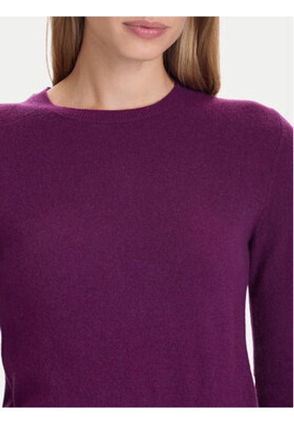United Colors of Benetton - United Colors Of Benetton Sweter 1002D1K01 Fioletowy Regular Fit. Kolor: fioletowy. Materiał: wełna