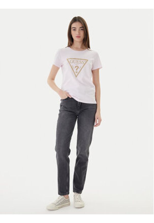 Guess Jeansy W2YA21 D4QD2 Szary Mom Fit. Kolor: szary