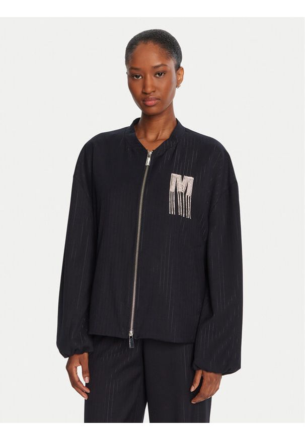 Lola Casademunt by Maite Kurtka bomber MF2502005 Granatowy Loose Fit. Kolor: niebieski. Materiał: syntetyk