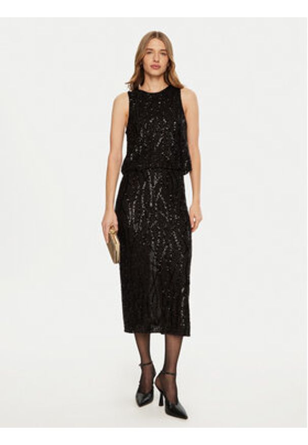 Imperial Spódnica midi G9990042S Czarny Regular Fit. Kolor: czarny. Materiał: syntetyk