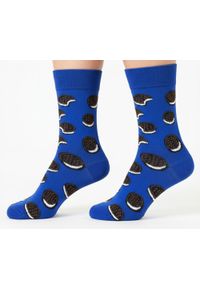 His Story - Skarpetki Bawełniane - Tematyczne - Oreo, Niebieskie. Kolor: niebieski. Materiał: elastan, bawełna, poliamid #4