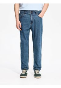 Reserved - Jeansy carrot z efektem sprania - indigo jeans #1