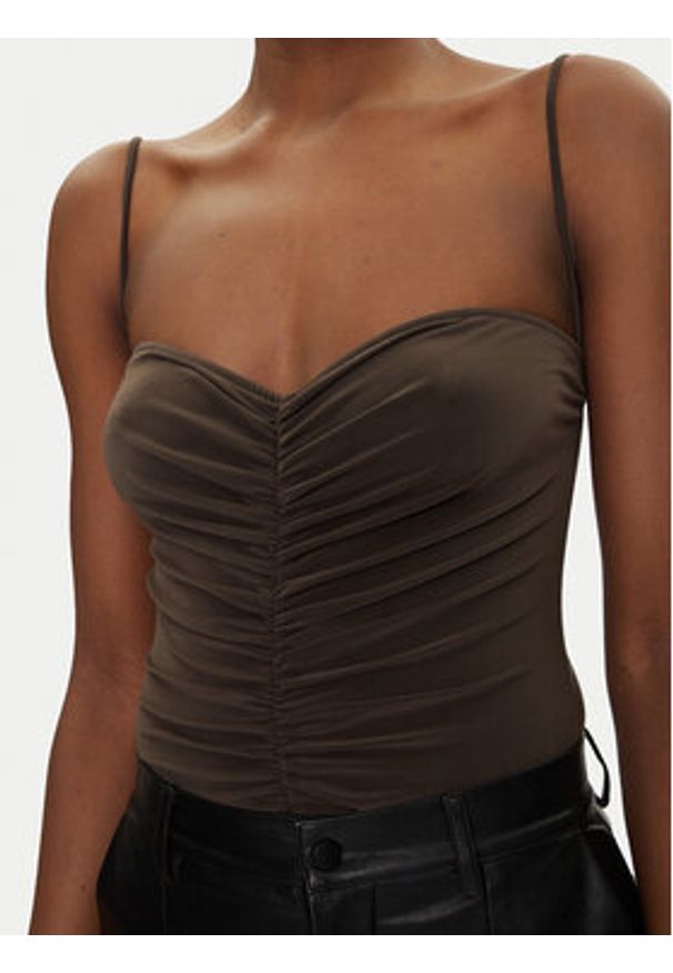 NORMA KAMALI Body KK424XPLH21823 Brązowy Regular Fit. Kolor: brązowy. Materiał: syntetyk