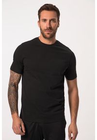 JAY-PI - Męski T-shirt Iron Anvil fitness x DK rękaw 1/2 laserowy nadruk. Kolekcja: plus size. Kolor: czarny. Materiał: materiał, poliester, bawełna. Wzór: nadruk. Sport: fitness